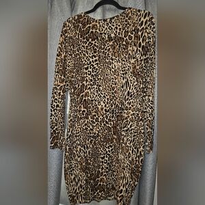 Bar III Leopard Print Top